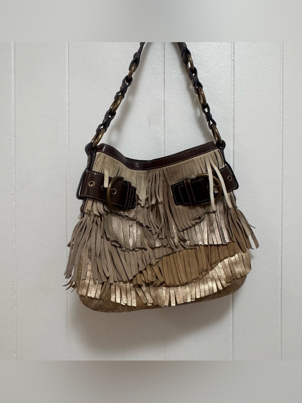 Coach Vintage Fringe western Suede Hobo – Style 9155 Y2K